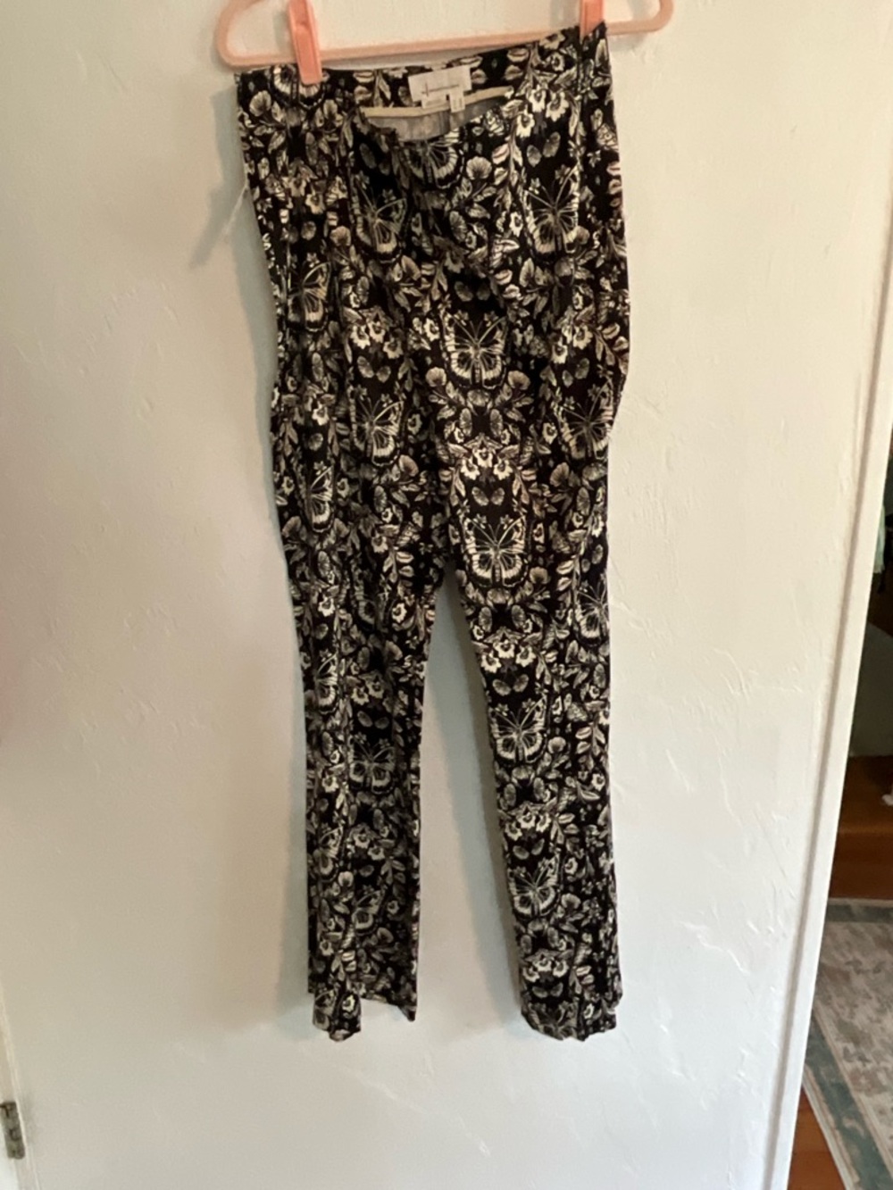 Anthropologie Butterfly Floral Pants Size 12